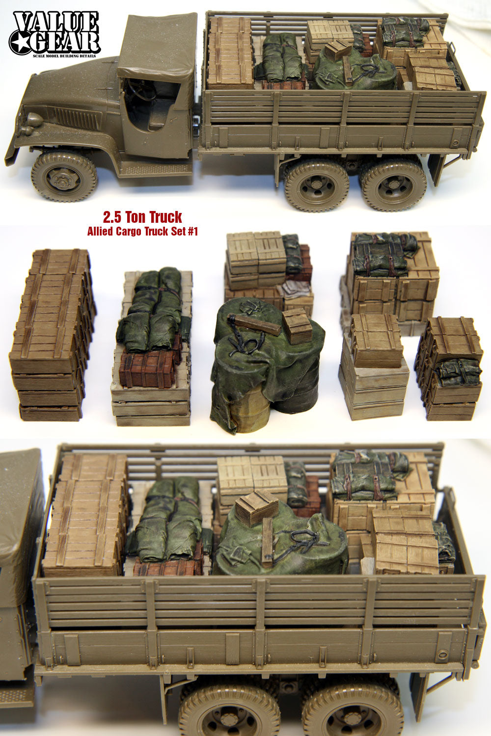 Value Gear UST01 1/35 Allied 2.5 Ton Truck Load Set #1