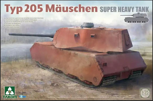 Takom 2159 1/35 Typ 205 M?uschen Super Heavy Tank